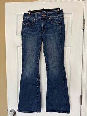 American Eagle Outfitters Dark Blue Flare Jeans
